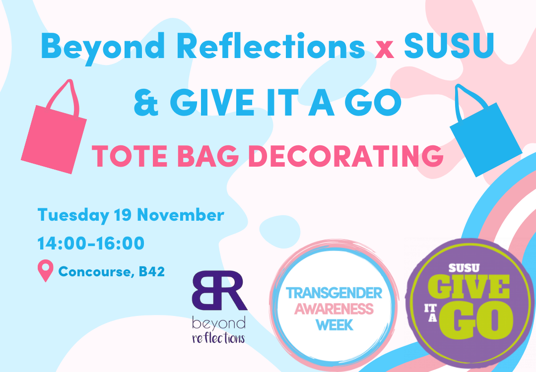 GIAG Crafternoon: Tote Bag Painting for Trans Awareness Week with Beyond Reflections